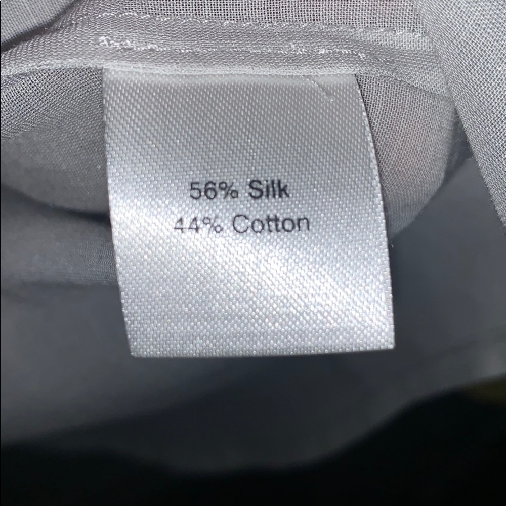 Partly Silk Grey Button Down - image 3